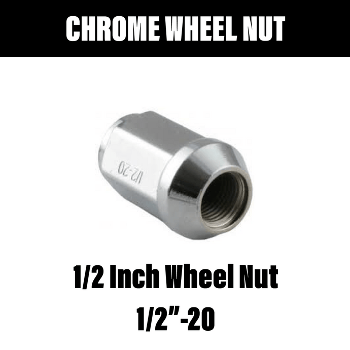 1/2 Chrome Wheel Nut - R&M Trailer SparesSN12C