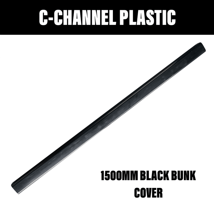 1.5M Black C - Channel Bunk Cover - R&M Trailer SparesMPQBCB1500