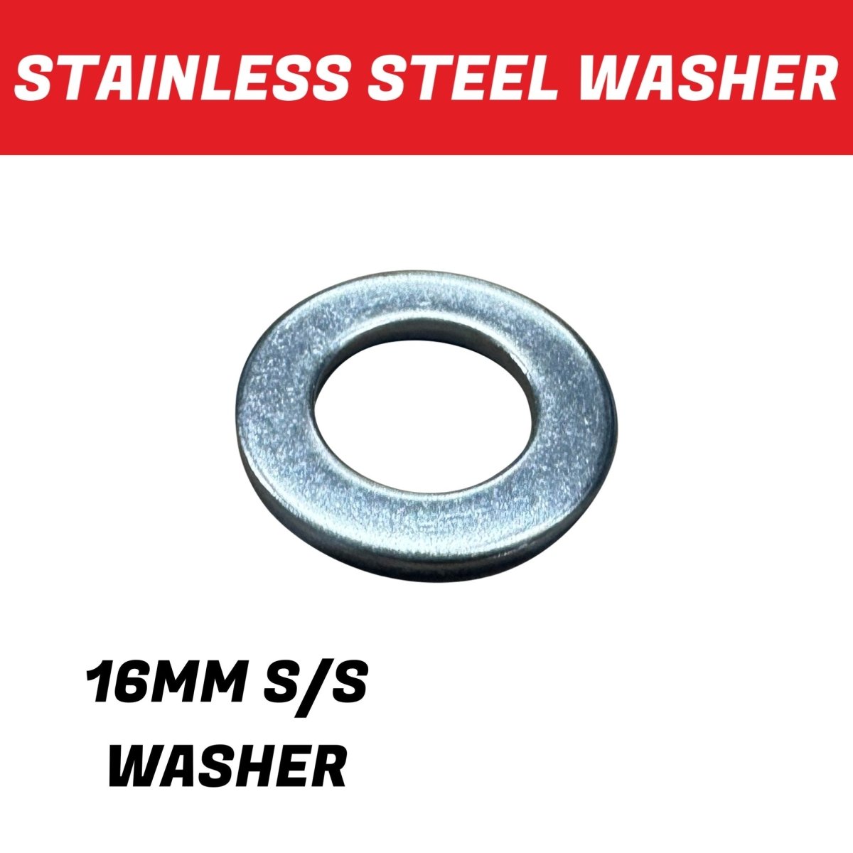 16mm Stainless Steel Washer - R&M Trailer SparesFW16SS