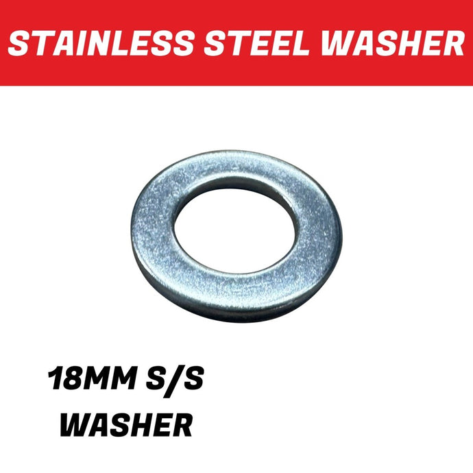 18mm Stainless Steel Washer - R&M Trailer SparesFW18SS