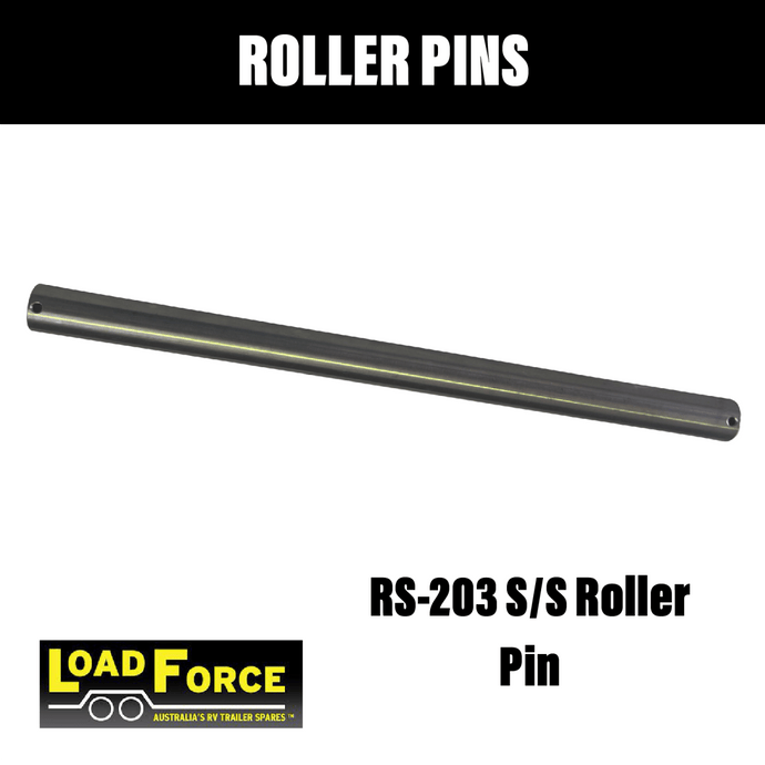 203mm Stainless Steel Roller Pin - R&M Trailer SparesRS203 - SS