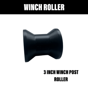 3 INCH BLACK NYLON Winch Post Roller - R&M Trailer SparesMPQBRB