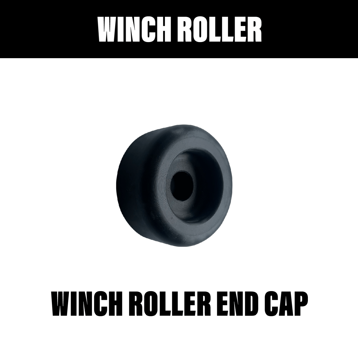 3 Inch Front End Cap Black 17mm - R&M Trailer SparesBRE70 - 703017