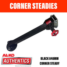 Load image into Gallery viewer, AL-KO BLACK CORNER STEADY 840mm DROP WITH BIG FOOT