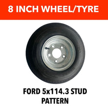 Load image into Gallery viewer, 4.80x8 Tyre and Ford Wheel - R&amp;M Trailer Spares4.80x8F