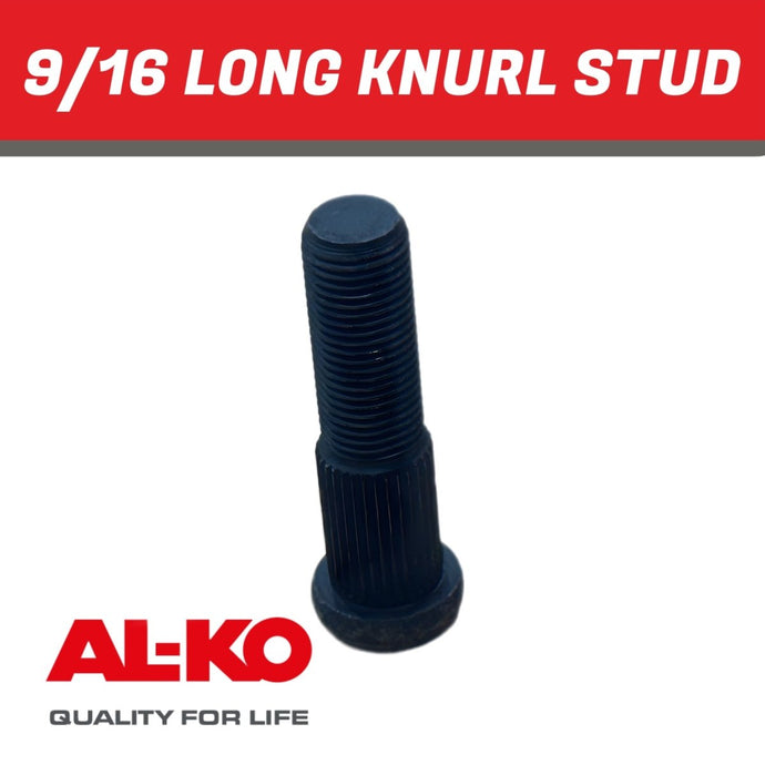 9/16 Long Knurl Stud - R&M Trailer Spares490401
