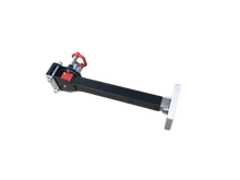 Load image into Gallery viewer, AL-KO 740mm Drop-Down Corner Steady – Black E-Coat with Aluminium Foot