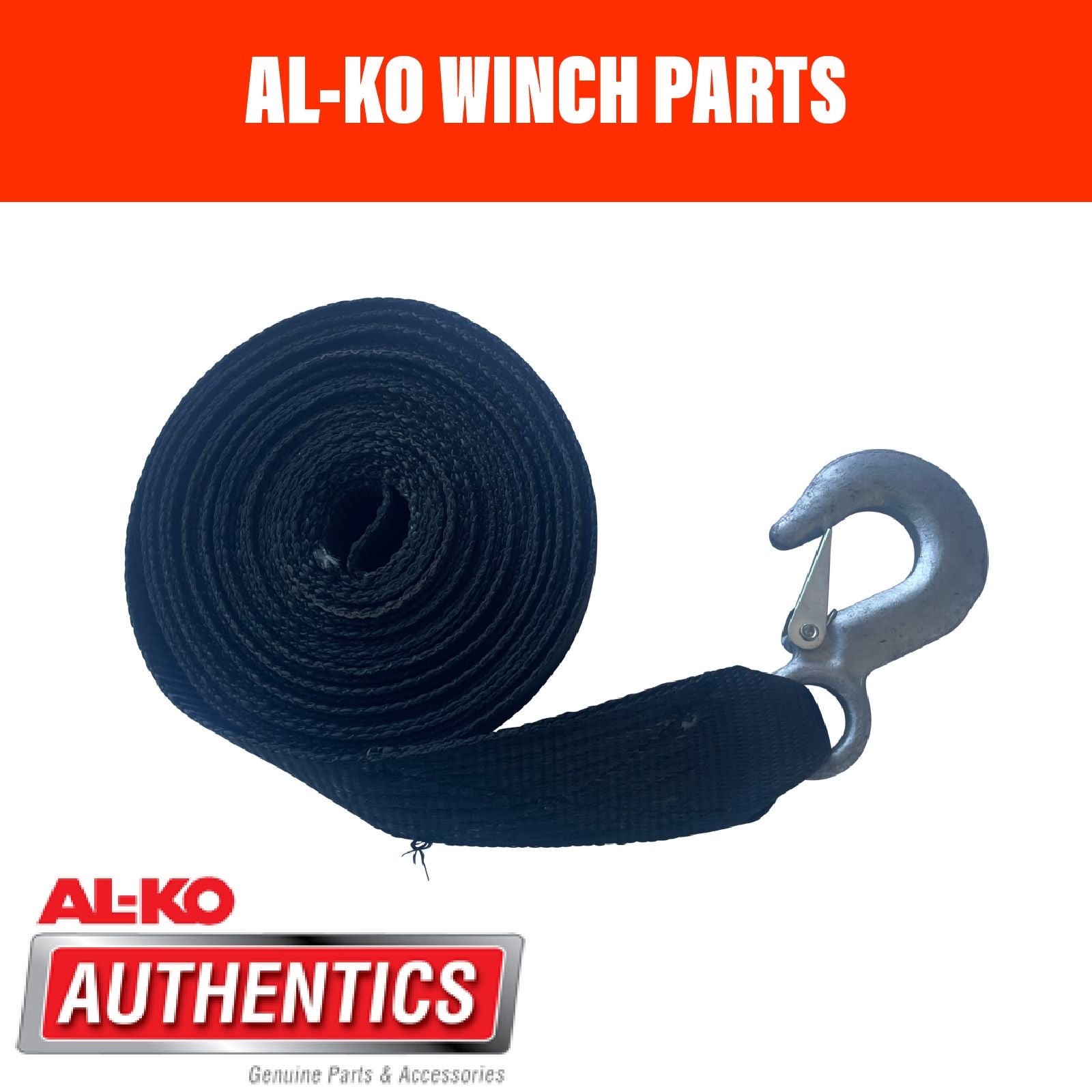AL-KO Winch Webbing Strap 6M x 50mm