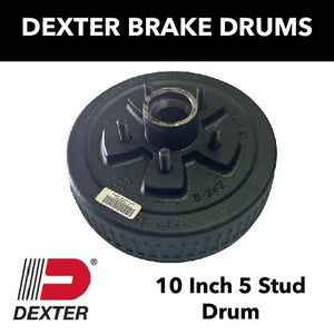 HUB DRUM 10" DEXTER FORD 5 x 114.3mm STUDDED & CUPPED