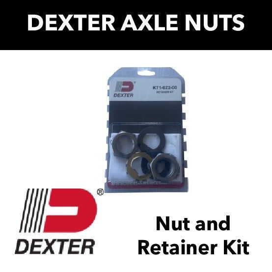 Dexter Axle Nut/Washer and Retainer Nut Kit