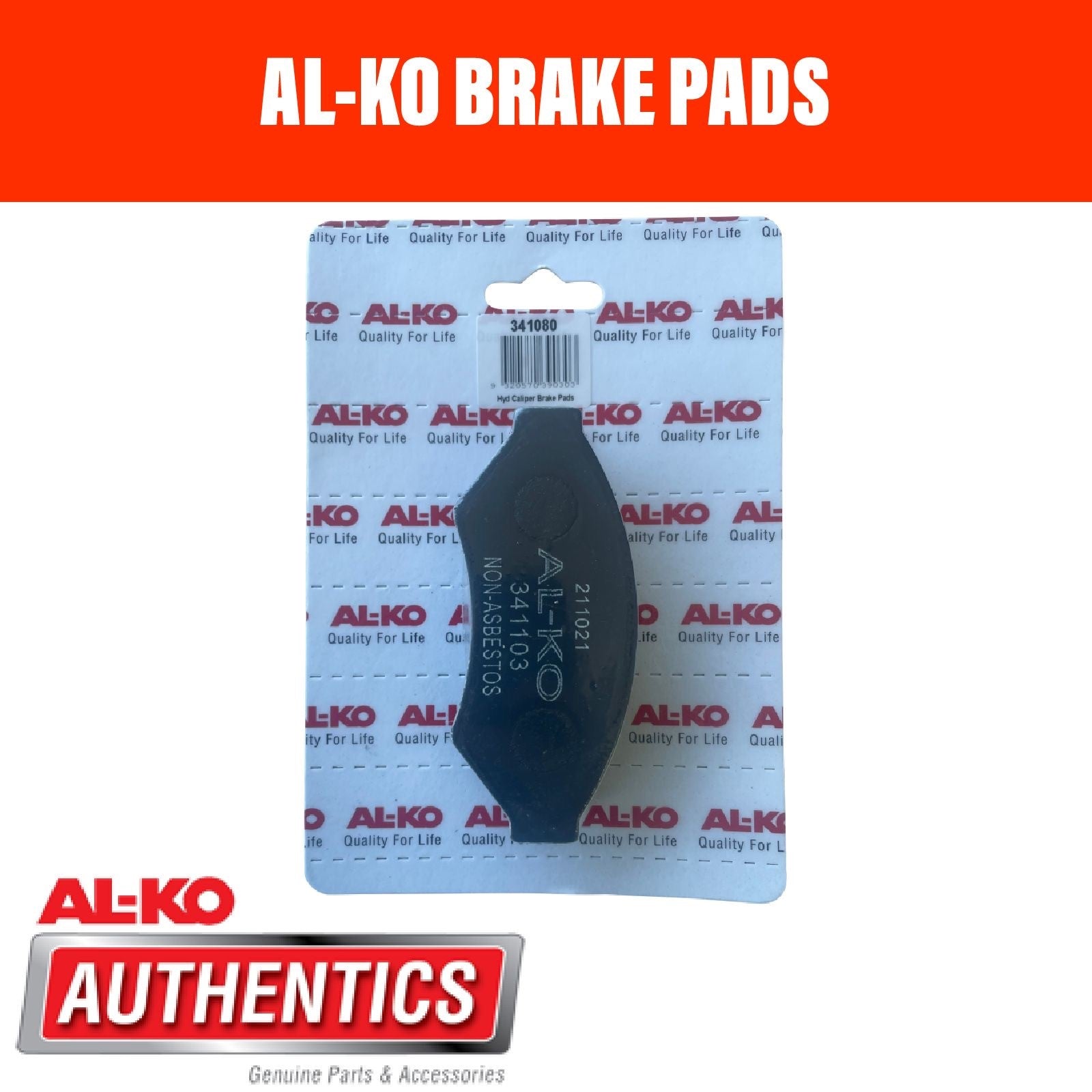 AL-KO Hydraulic Brake Pads (2 Pads)