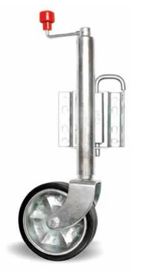 AL-KO 8 Inch Pull Pin Swivel Jockey Wheel