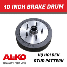 Load image into Gallery viewer, AL - KO 10″ Electric Brake Drum – 5 Stud HQ Holden Pattern (5 x 120.65mm) - R&amp;M Trailer Spares428208