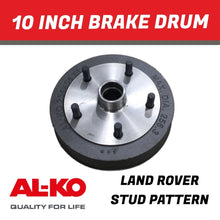 Load image into Gallery viewer, AL - KO 10" Electric Brake Drum – Land Rover 5 Stud (5 x 165.1mm PCD) - R&amp;M Trailer Spares428217