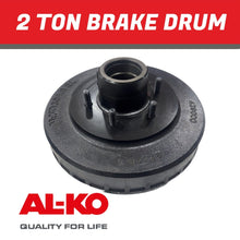 Load image into Gallery viewer, AL - KO 12 Inch 6 Stud Brake Drum Suit 2T Bearings - R&amp;M Trailer Spares429001