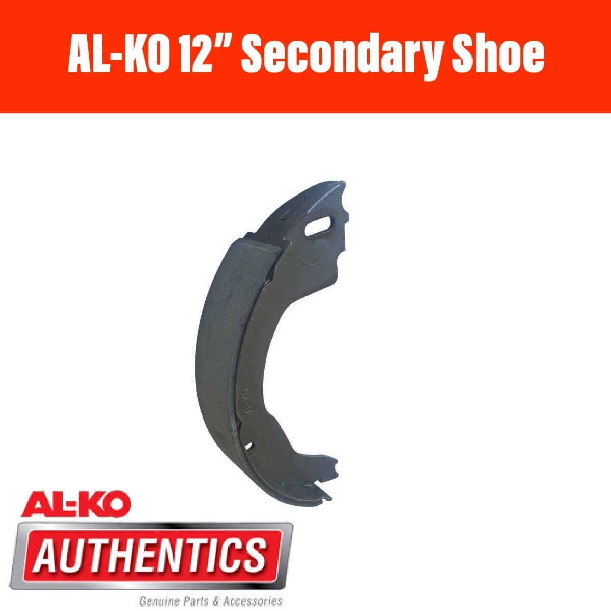 AL - KO 12 Inch Brake Shoe Secondary Long Lining - R&M Trailer Spares339123
