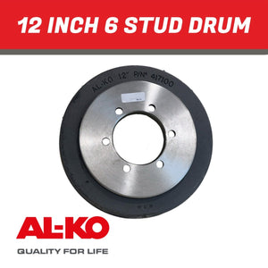 AL - KO 12 Inch Drum 6 Stud L/C - R&M Trailer Spares417105