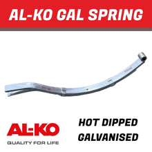 Load image into Gallery viewer, AL - KO 4 Leaf Galvanised Eye Slipper Spring – 765mm - R&amp;M Trailer Spares584564G