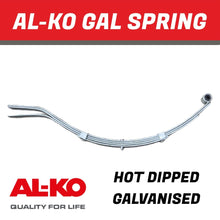 Load image into Gallery viewer, AL - KO 4 Leaf Galvanised Eye Slipper Spring – 765mm - R&amp;M Trailer Spares584564G