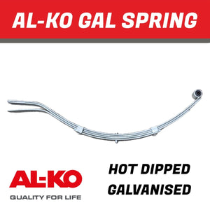 AL - KO 4 Leaf Galvanised Eye Slipper Spring – 765mm - R&M Trailer Spares584564G