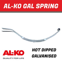 Load image into Gallery viewer, AL - KO 5 Leaf Galvanised Eye Slipper Spring – 765mm - R&amp;M Trailer Spares584565G
