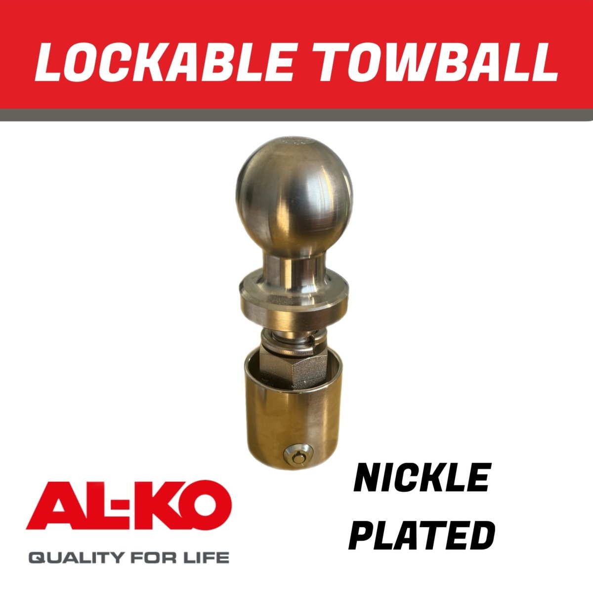 AL - KO 50mm Lockable Towball - R&M Trailer Spares610908