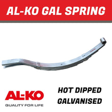 Load image into Gallery viewer, AL - KO 7 Leaf Galvanised Eye Slipper Spring – 765mm - R&amp;M Trailer Spares584567G