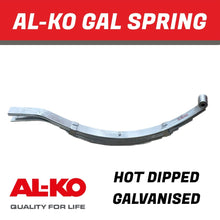 Load image into Gallery viewer, AL - KO 7 Leaf Galvanised Eye Slipper Spring – 765mm - R&amp;M Trailer Spares584567G