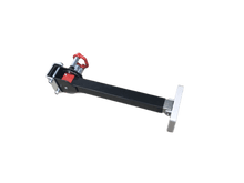 Load image into Gallery viewer, AL-KO 740mm Drop-Down Corner Steady – Black E-Coat with Aluminium Foot - R&amp;M Trailer Spares8654874ALJB
