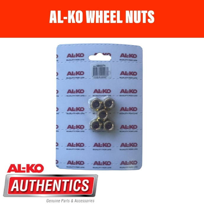 AL - KO 7/6 Wheel Nut Kit (5x Nuts) - R&M Trailer Spares490371