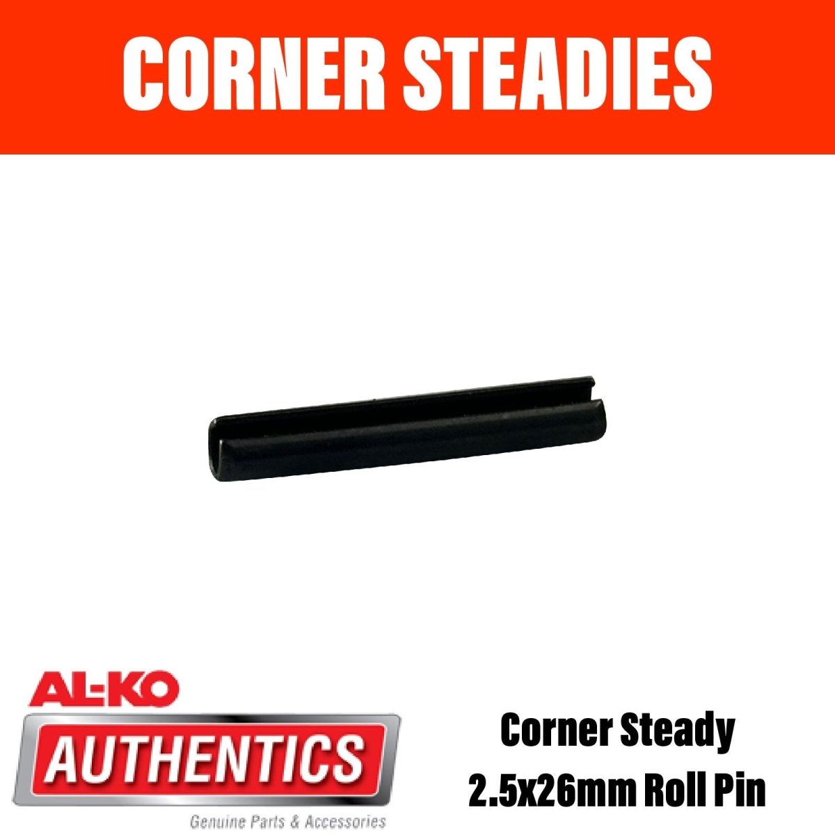 AL - KO Corner Steady 2.4x26mm Roll Pin - R&M Trailer Spares610917