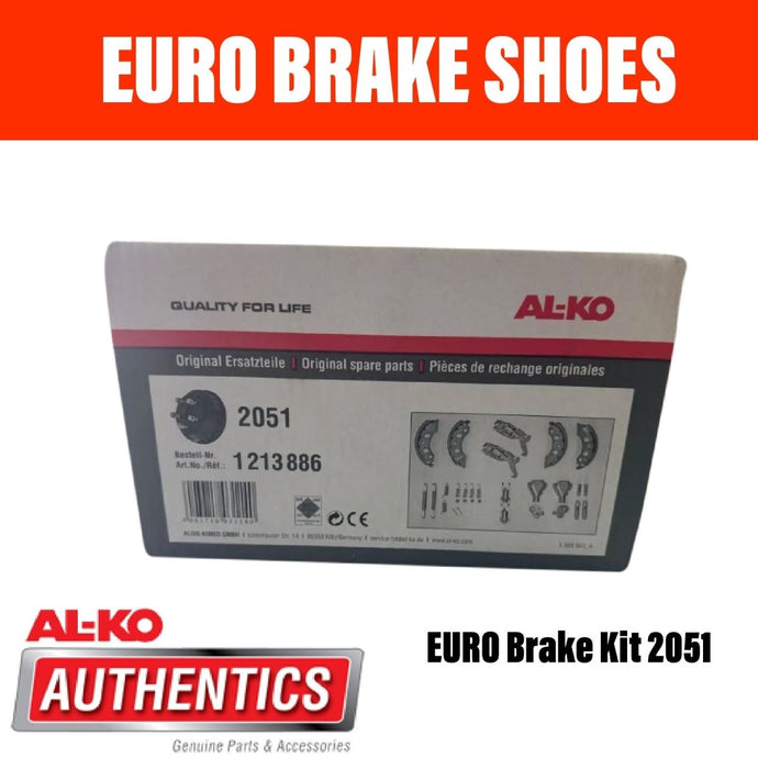 AL - KO Euro Brake Repair Kit Shoes, Adjuster, Springs - R&M Trailer Spares991213886
