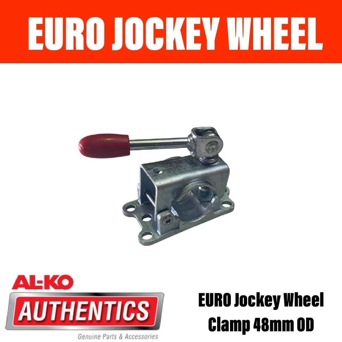 AL - KO Euro Jockey Wheel Clamp 48MM - R&M Trailer Spares622200