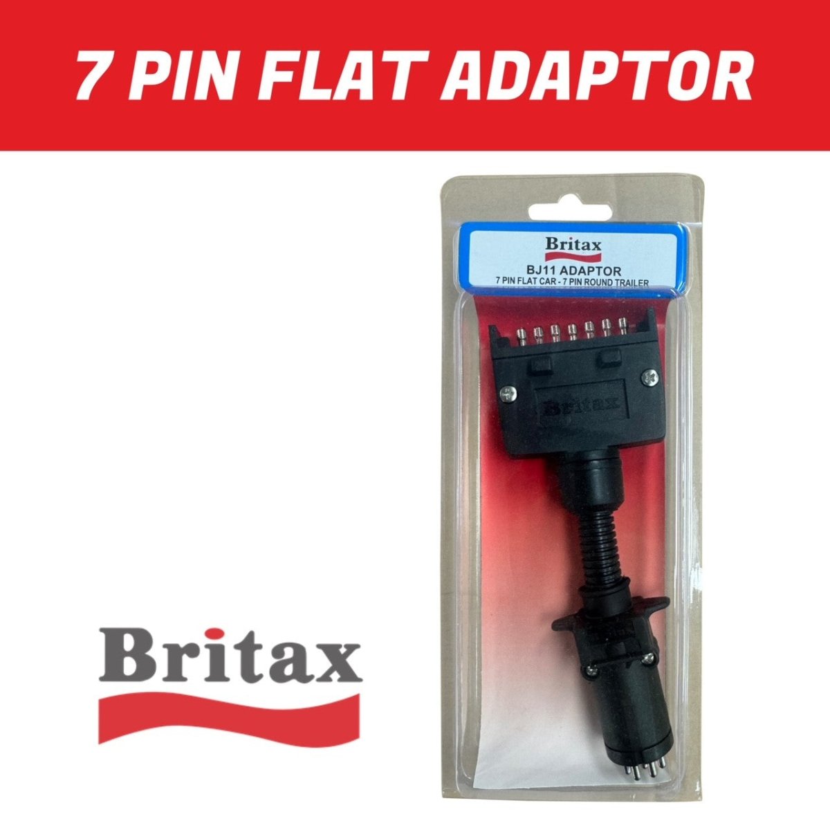 britax power plug Britax 7-Pin Flat to Round Trailer Adaptor – R&M Trailer Spares