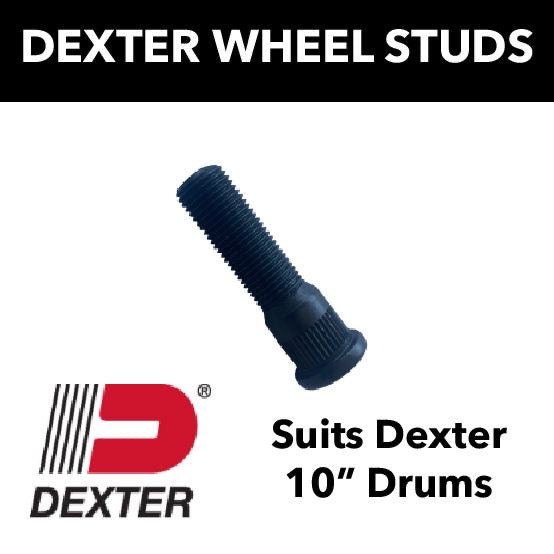DEXTER 10 INCH DRUM WHEEL STUD (Single Stud) - R&M Trailer SparesX007 - 122 - 00