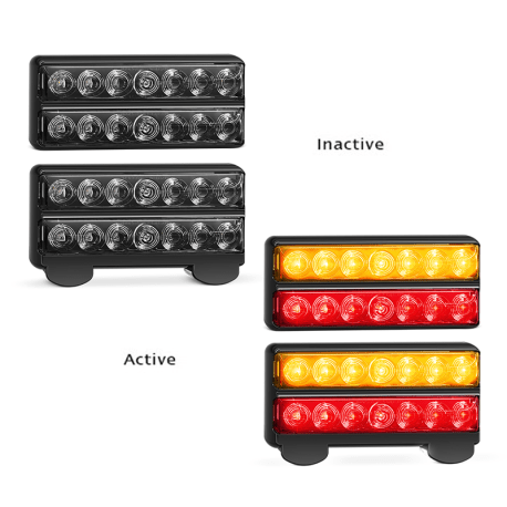 LED Autolamps 207 Black Series Lights - R&M Trailer Spares207BBARLP2