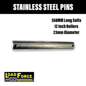 Loadforce 12 Inch Stainless Steel Roller Pin - R&M Trailer SparesRS358 - SS