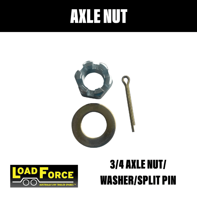 Loadforce 3/4 Axle Nut Kit - R&M Trailer SparesAXNK34