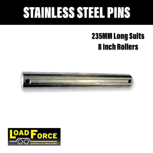 Loadforce 8 Inch Stainless Steel Roller Pin - R&M Trailer SparesRS235 - SS