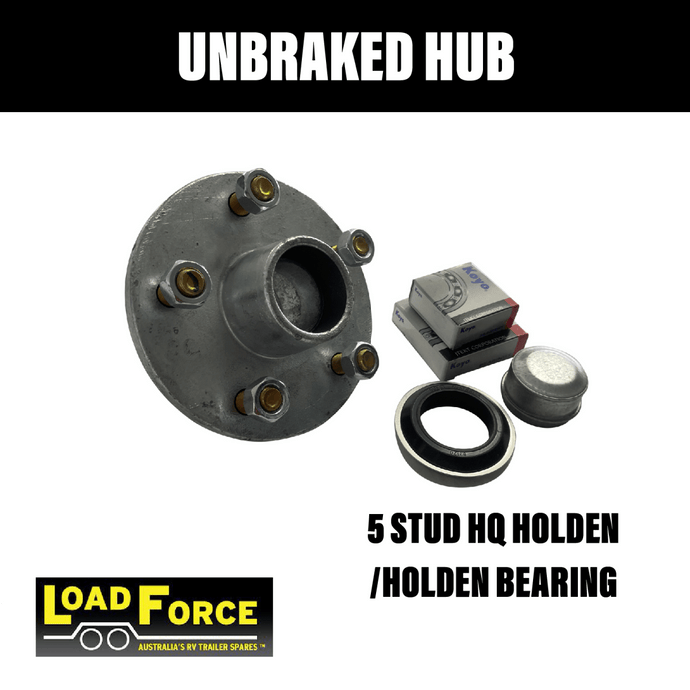 LoadForce Lazy Hub Assy Galvanised HQ Stud LM Japan Bearing - R&M Trailer SparesHQ150G