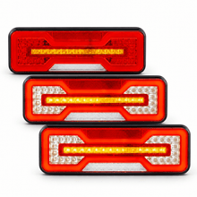 Load image into Gallery viewer, Pair LED Autolamps 284ARWM‑2 Sequential Combo Taillights – Stop/Tail/Indicator/Reverse &amp; Reflector - R&amp;M Trailer Spares284ARWM-2