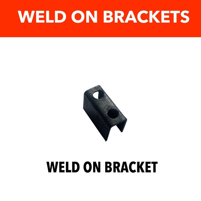 Weld On Large Saddle Black - R&M Trailer Spares92183