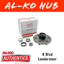 Load image into Gallery viewer, AL-KO 6 Stud Unbraked Hub with Holden Bearings