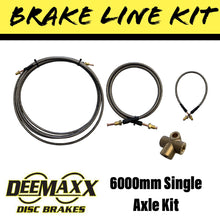 Load image into Gallery viewer, 6000MM S/S FLEXIBLE Brake Line Kit