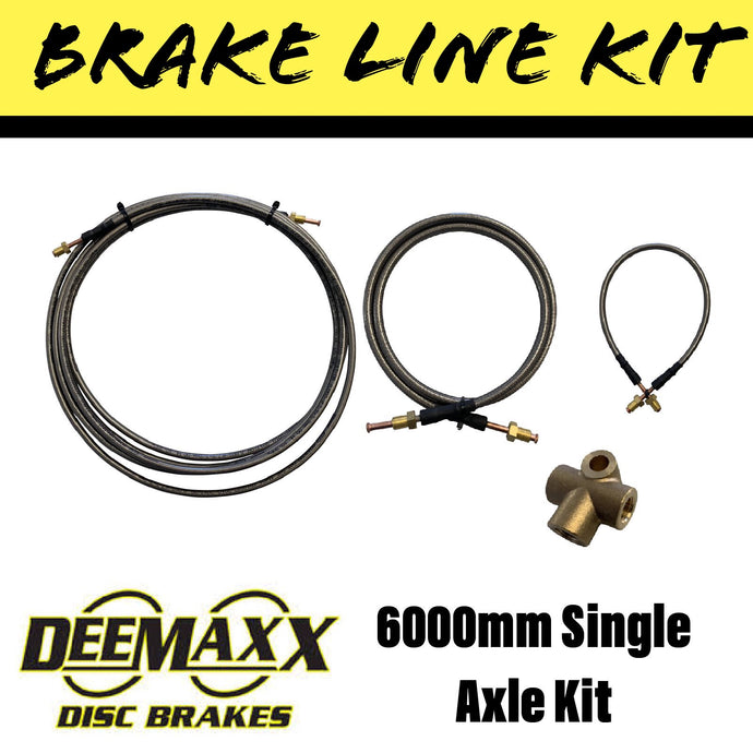 6000MM S/S FLEXIBLE Brake Line Kit