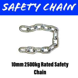 10MM 2500KG RATED SAFETY CHAIN