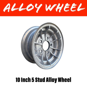 10 INCH 5 STUD ALLOY WHEEL - R&M Trailer Spares105W