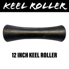 Load image into Gallery viewer, 12 INCH BLACK RUBBER Concave Centre Roller - R&amp;M Trailer Spares91232