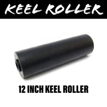 Load image into Gallery viewer, 12 INCH BLACK RUBBER Flat Bilge Centre Roller - R&amp;M Trailer Spares91223