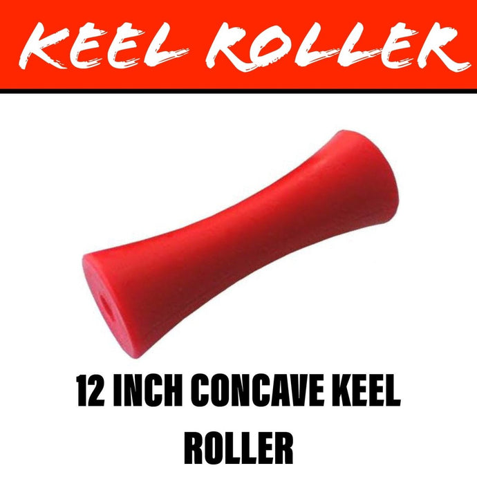 12 INCH RED POLY Concave Centre Roller - R&M Trailer Spares91522